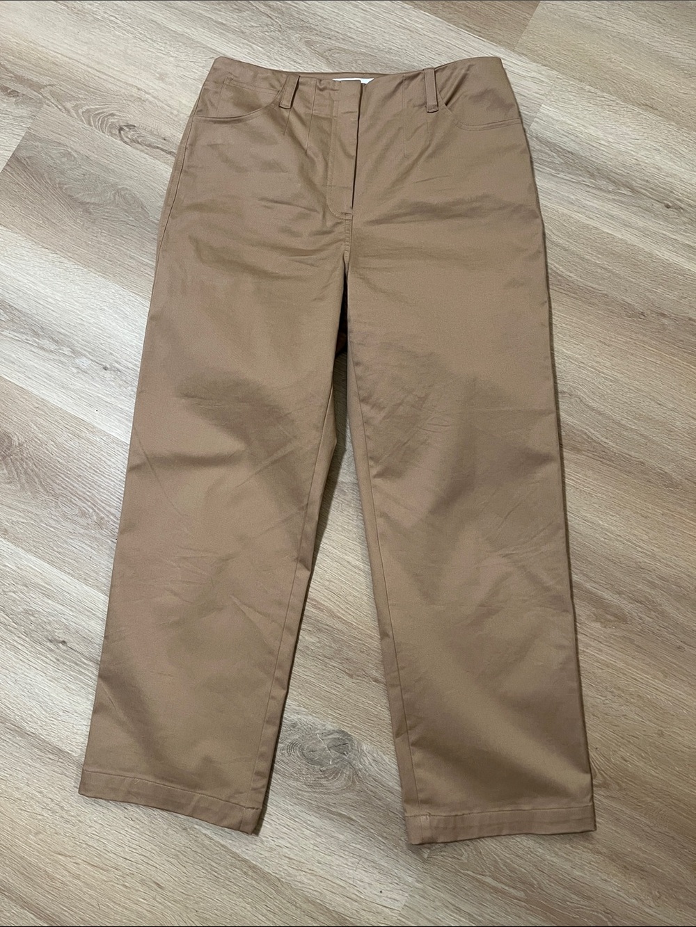 LOFT Straight-Leg Pants in Camel